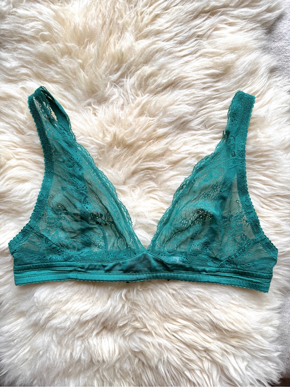 Cosabella Trenta Teal Lace Bralette - Small